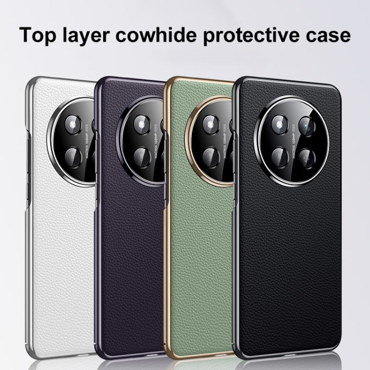 For Honor X60 Pro Genuine Leather PC Phone Case(Dark Purple) - free shipping - PMC TechLife - Order now!