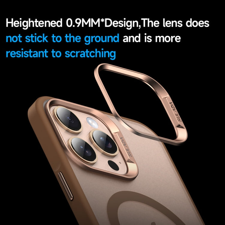 For iPhone 16 SULADA Light Sand MagSafe Magnetic PC Hybrid TPU Phone Case(Blue) - free shipping - PMC Jewellery - Order now!