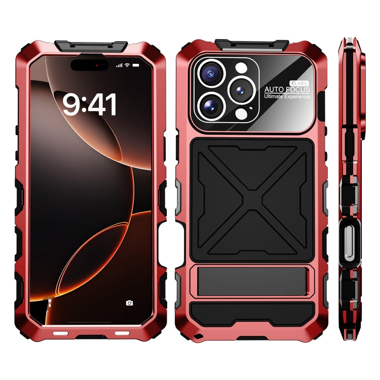 For iPhone 16 Pro R-JUST Life Waterproof Dustproof Shockproof Phone Case(Red) - iPhone 16 Pro Cases by R-JUST | Online Shopping South Africa | PMC Jewellery | Buy Now Pay Later Mobicred