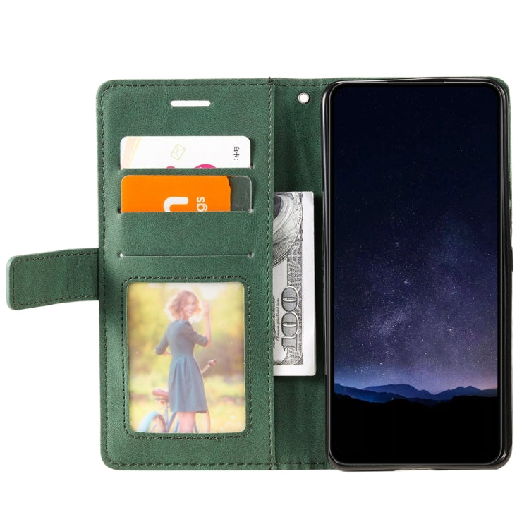 For Samsung Galaxy S25 Ultra 5G Skin Feel Splicing Leather Phone Case(Green) - Galaxy S25 Ultra 5G Cases by PMC Jewellery | Online Shopping South Africa | PMC Jewellery | Buy Now Pay Later Mobicred