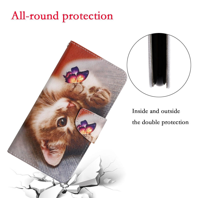 For Samsung Galaxy S25+ 5G Colored Drawing Pattern Leather Phone Case(Butterfly Cat) - free shipping - PMC Jewellery - Order now!