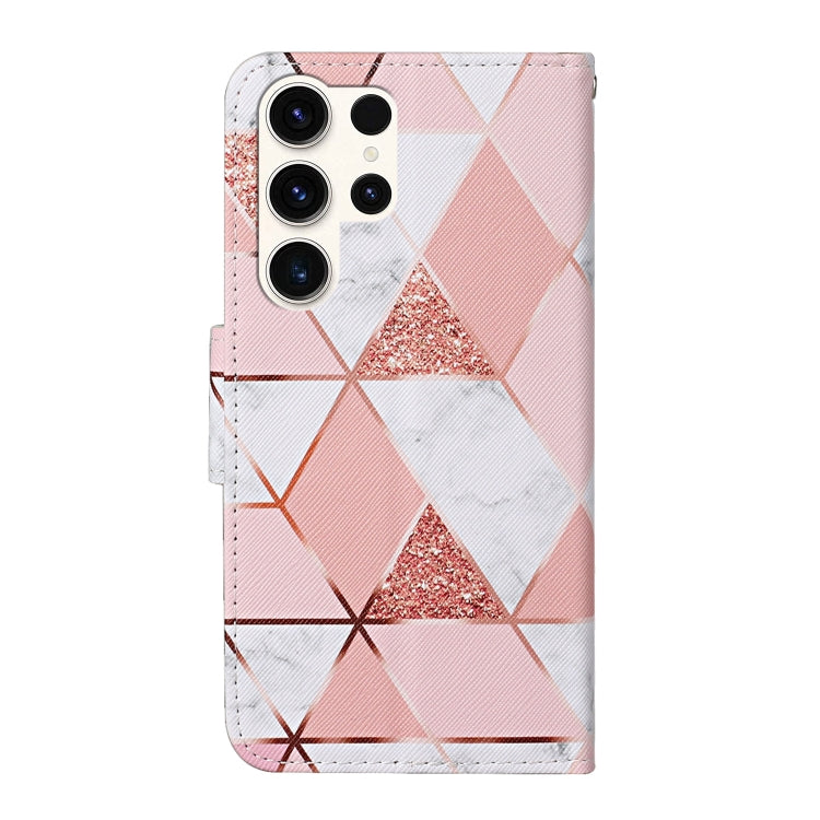 For Samsung Galaxy S25 Ultra 5G Colored Drawing Pattern Leather Phone Case(Marble) - Galaxy S25 Ultra 5G Cases by PMC Jewellery | Online Shopping South Africa | PMC Jewellery | Buy Now Pay Later Mobicred