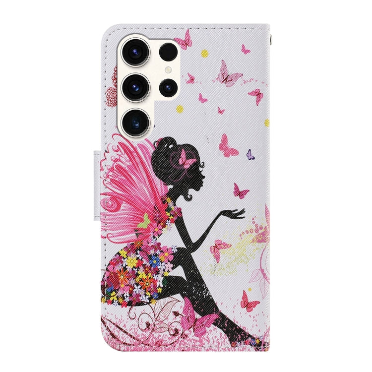 For Samsung Galaxy S25 Ultra 5G Colored Drawing Pattern Leather Phone Case(Dancing Girl) - Galaxy S25 Ultra 5G Cases by PMC Jewellery | Online Shopping South Africa | PMC Jewellery | Buy Now Pay Later Mobicred
