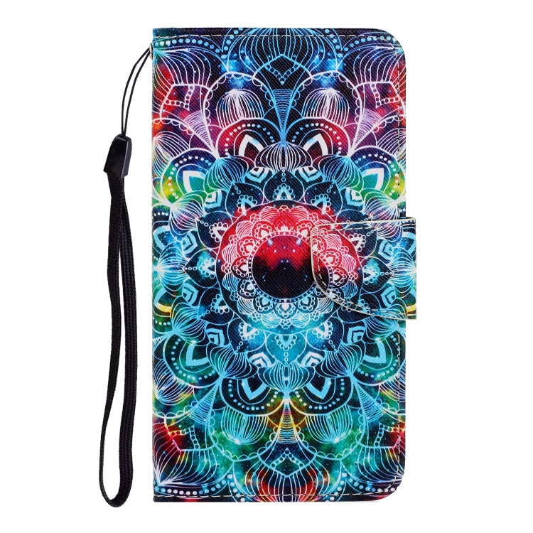 For Samsung Galaxy S25 Ultra 5G Colored Drawing Pattern Leather Phone Case(Mandala) - Galaxy S25 Ultra 5G Cases by PMC Jewellery | Online Shopping South Africa | PMC Jewellery | Buy Now Pay Later Mobicred