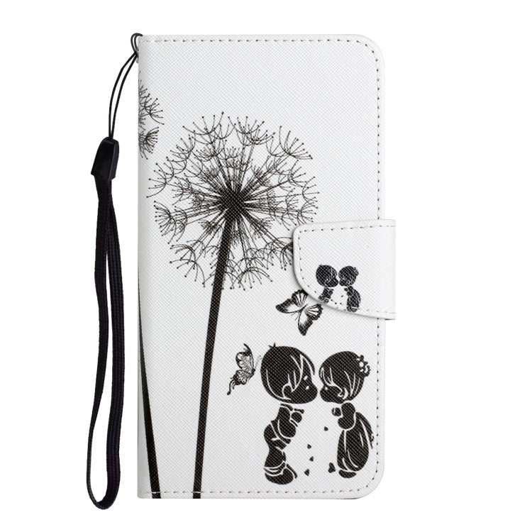 For Samsung Galaxy S25 Ultra 5G Colored Drawing Pattern Leather Phone Case(Dandelion) - Galaxy S25 Ultra 5G Cases by PMC Jewellery | Online Shopping South Africa | PMC Jewellery | Buy Now Pay Later Mobicred
