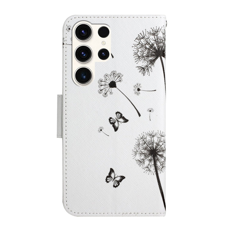 For Samsung Galaxy S25 Ultra 5G Colored Drawing Pattern Leather Phone Case(Dandelion) - Galaxy S25 Ultra 5G Cases by PMC Jewellery | Online Shopping South Africa | PMC Jewellery | Buy Now Pay Later Mobicred