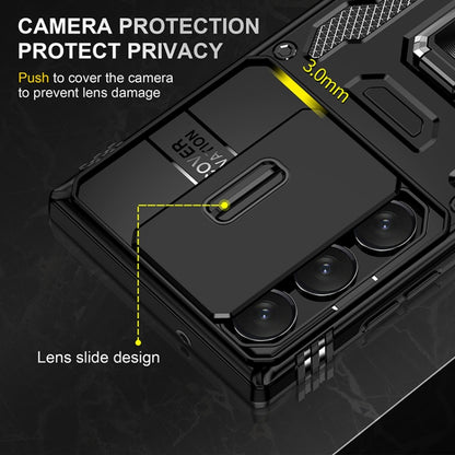 For Samsung Galaxy S25 Ultra 5G Armor PC Hybrid TPU Camera Shield Phone Case(Black) - Galaxy S25 Ultra 5G Cases by PMC Jewellery | Online Shopping South Africa | PMC Jewellery | Buy Now Pay Later Mobicred