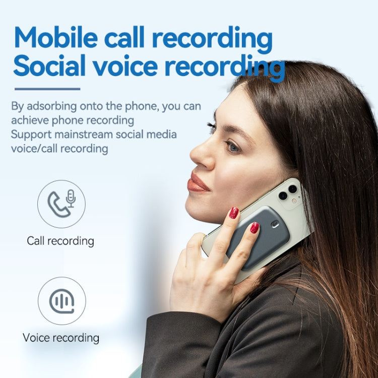 A1A Strong Magnetic Mobile Call Voice Recorder APP Recording Version, Memory:16GB(Black) - free shipping - PMC TechLife - Order now!