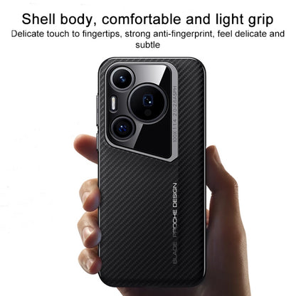 For Huawei Pura 70 Carbon Fiber Texture PC Phone Case(Black) - Huawei Cases by PMC Jewellery | Online Shopping South Africa | PMC Jewellery | Buy Now Pay Later Mobicred