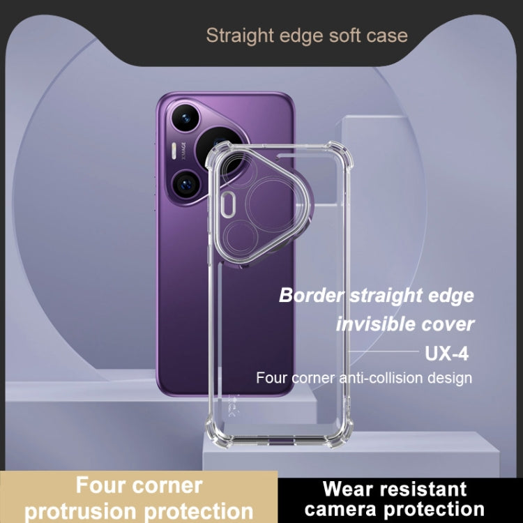 For Huawei 70 Pro / Pura 70 Pro+ IMAK UX-4 Series Four-corner Shockproof Phone Case(Transparent) - Huawei Cases by imak | Online Shopping South Africa | PMC Jewellery | Buy Now Pay Later Mobicred