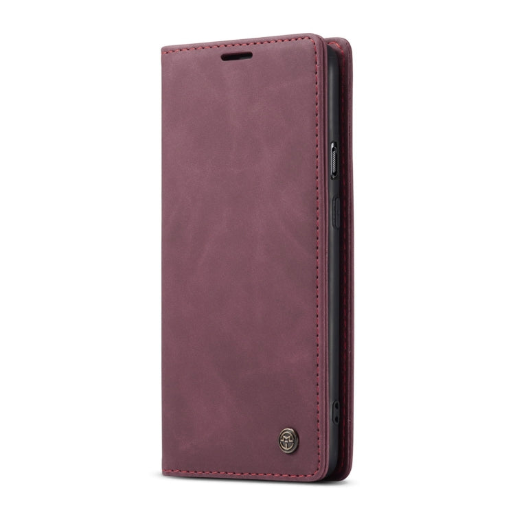 For OnePlus Nord CaseMe-013 Multifunctional Retro Frosted Horizontal Flip Leather Case with Card Slot & Holder & Wallet(Wine Red) - OnePlus Cases by CaseMe | Online Shopping South Africa | PMC Jewellery