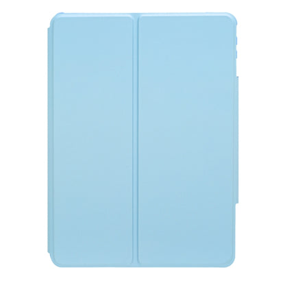 For iPad Pro 11 2024 L13-A 360 Rotation Acrylic Transparent Bluetooth Keyboard Leather Case With Touch Control(Blue) - For iPad Pro by PMC Jewellery | Online Shopping South Africa | PMC Jewellery | Buy Now Pay Later Mobicred