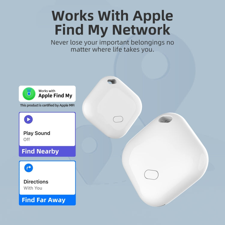 F2 Global Location Tracker Anti-lost Device(White) - Personal Tracker by PMC Jewellery | Online Shopping South Africa | PMC Jewellery | Buy Now Pay Later Mobicred