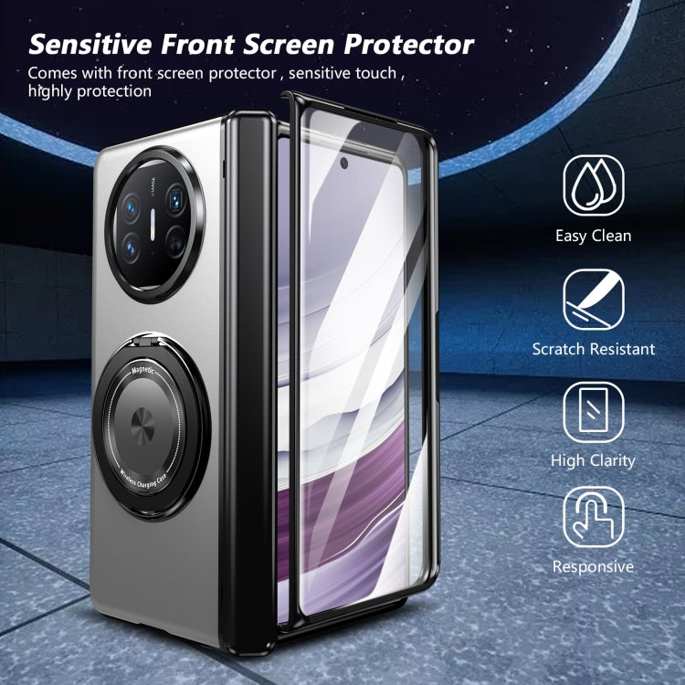For Huawei Mate X5 Gold Medal Rotating Folding Series Ring Holder Phone Case(Silver) - Huawei Cases by PMC TechLife | Online Shopping South Africa | PMC TechLife | Buy Now Pay Later Mobicred