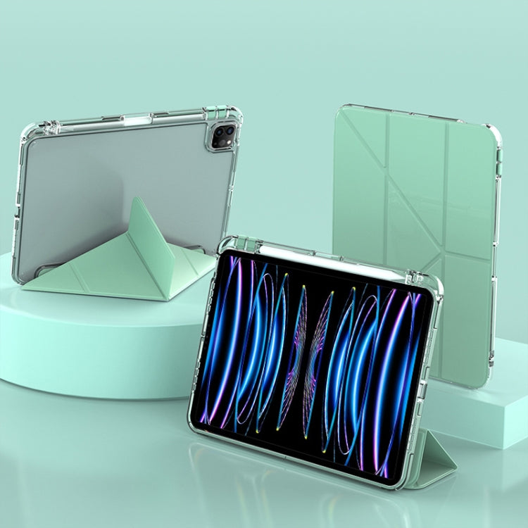 For iPad Air 13 2024 / 2025 mutural Y-Shape Deformation Leather Tablet Case(Green) - free shipping - PMc TechLife - Order now!