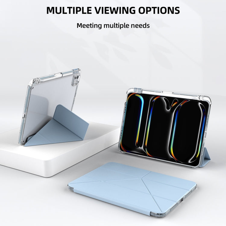 For iPad Pro 13 2024 mutural Y-Shape Deformation Leather Tablet Case(Grey) - free shipping - PMc TechLife - Order now!
