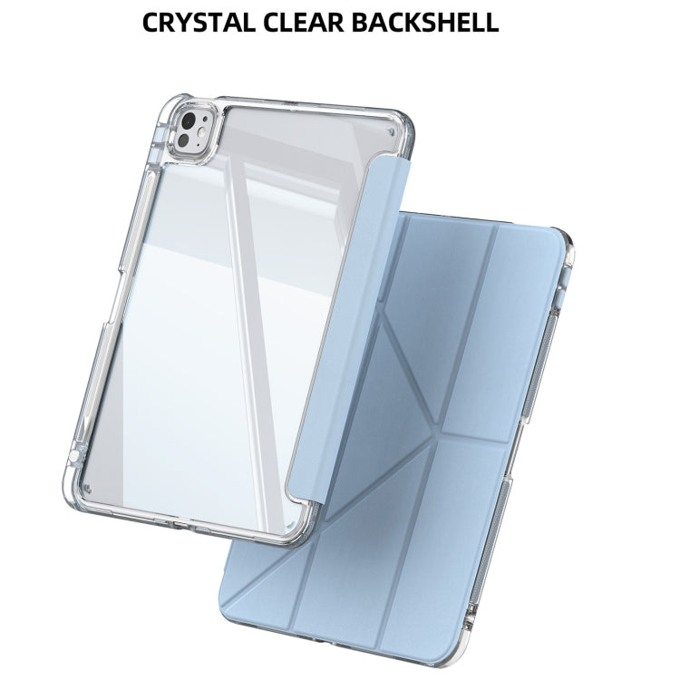For iPad Pro 13 2024 mutural Y-Shape Deformation Leather Tablet Case(Ice Blue) - free shipping - PMc TechLife - Order now!