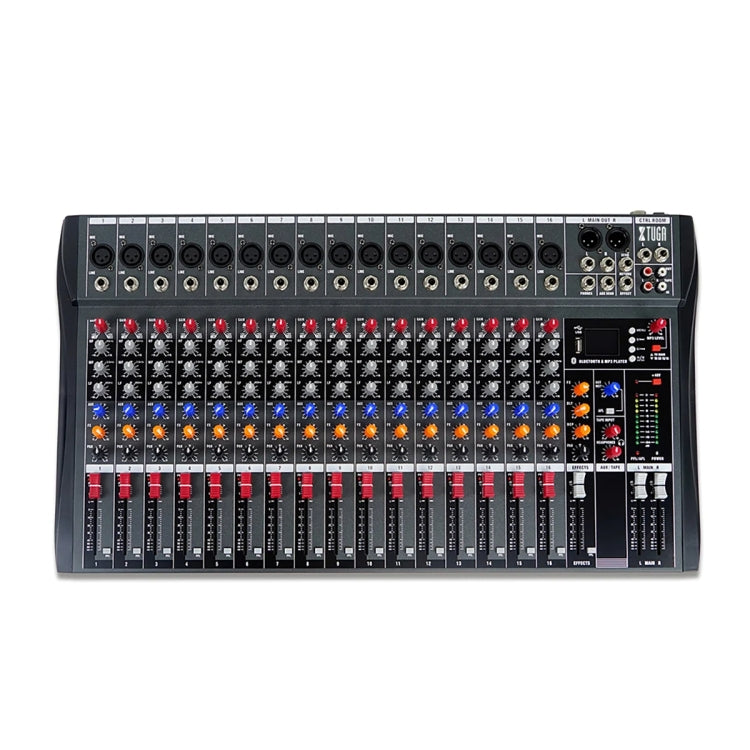 XTUGA CT160X 16-Channels Audio Mixer DJ Mixing Console with 48V Power Supply(AU Plug) - Live Sound Effects Processors by XTUGA | Online Shopping South Africa | PMC TechLife | Buy Now Pay Later Mobicred