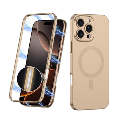 For iPhone 16 Pro Max GKK MagSafe Full Coverage Phone Case(Gold) - iPhone 16 Pro Max Cases by GKK | Online Shopping South Africa | PMC Jewellery | Buy Now Pay Later Mobicred