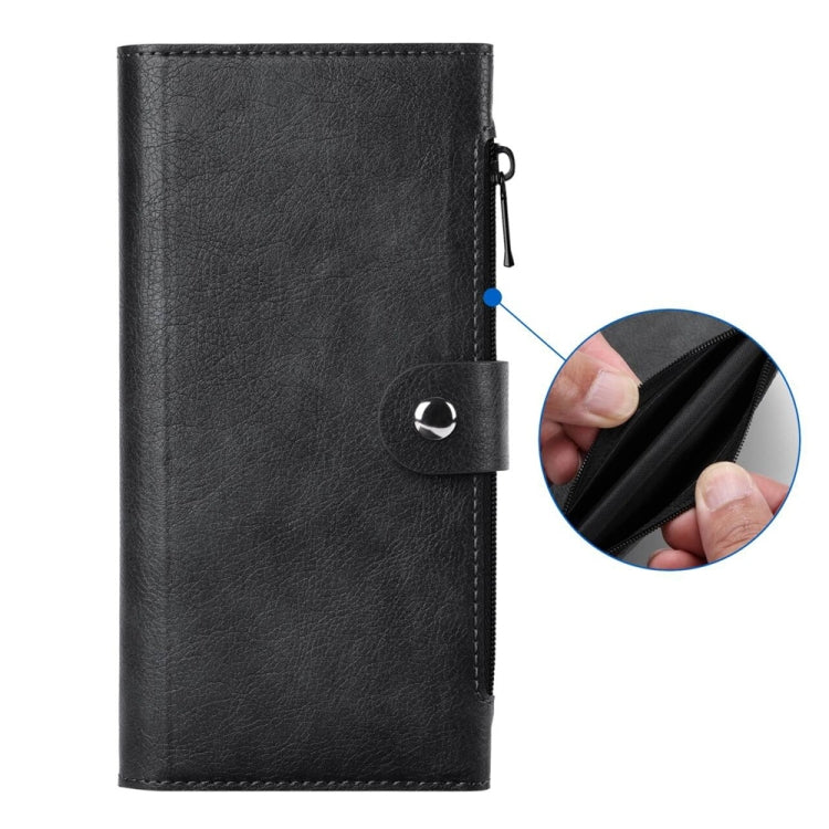 For iPhone 16 Pro Max ViLi GVS-C Series MagSafe Magnetic RFID Leather Flip Phone Case(Black) - free shipping - PMC Jewellery - Order now!