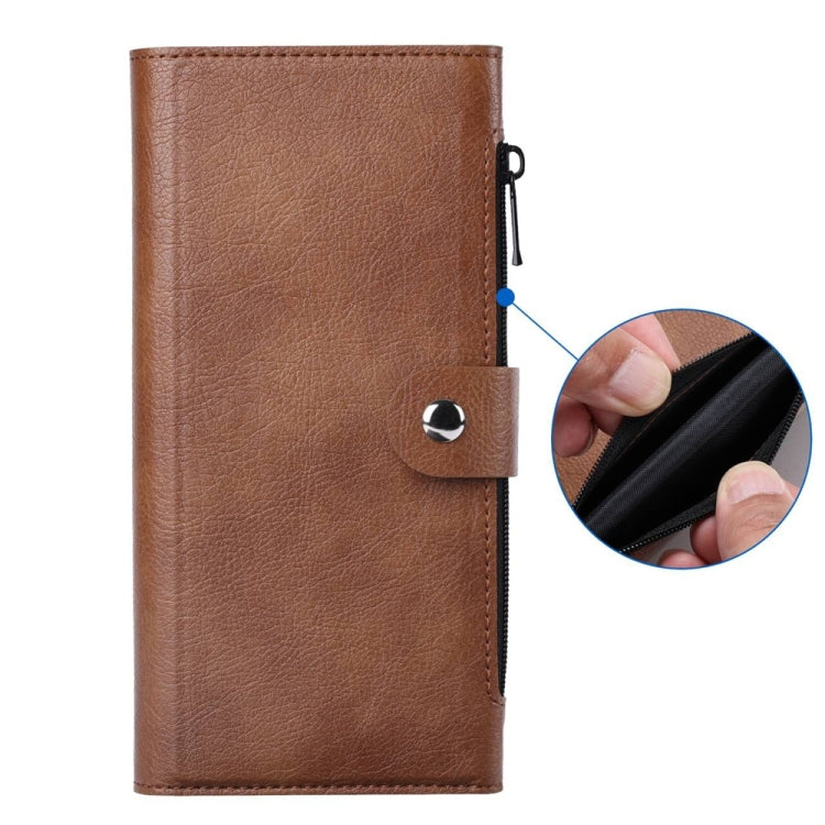 For iPhone 16 Pro Max ViLi GVS-C Series MagSafe Magnetic RFID Leather Flip Phone Case(Brown) - iPhone 16 Pro Max Cases by ViLi | Online Shopping South Africa | PMC Jewellery | Buy Now Pay Later Mobicred