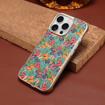 For iPhone 16 Denior A18 Paint MagSafe Phone Case(Butterflies) - iPhone 16 Cases by Denior | Online Shopping South Africa | PMC Jewellery | Buy Now Pay Later Mobicred