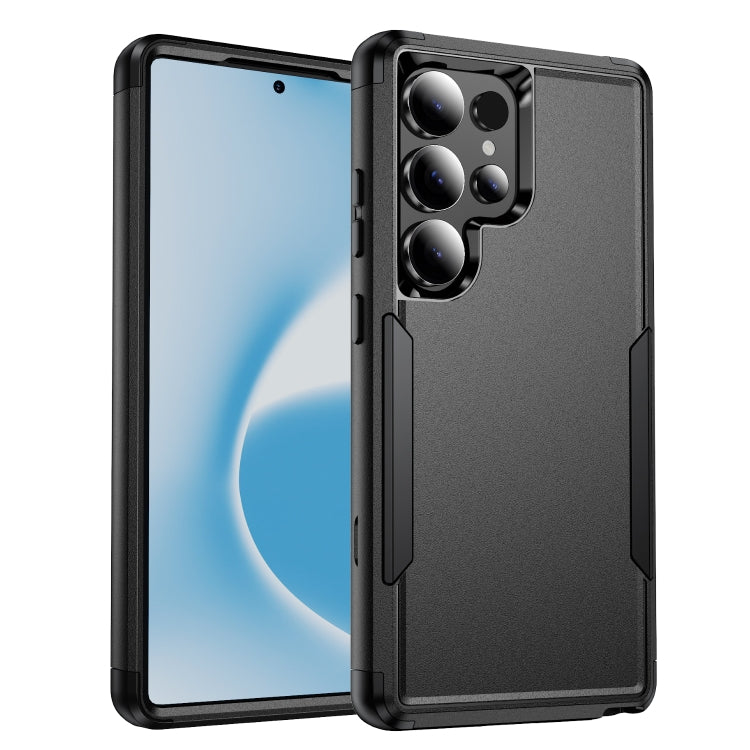 For Samsung Galaxy S25 Ultra 5G TPU + PC Shockproof Protective Phone Case(Black) - Galaxy S25 Ultra 5G Cases by PMC Jewellery | Online Shopping South Africa | PMC Jewellery | Buy Now Pay Later Mobicred