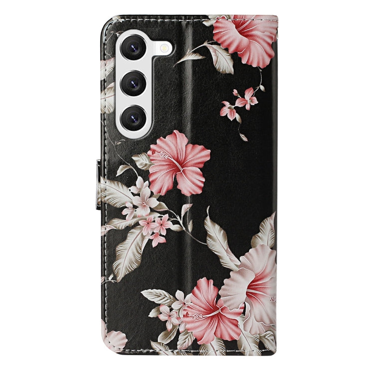 For Samsung Galaxy S25+ 5G Colored Drawing Marble Pattern Leather Phone Case(Azalea) - Galaxy S25+ 5G Cases by PMC Jewellery | Online Shopping South Africa | PMC Jewellery | Buy Now Pay Later Mobicred