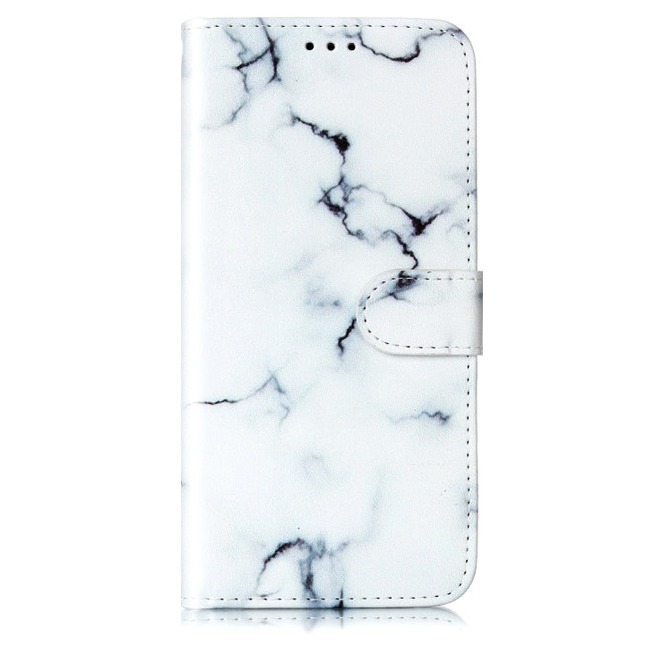 For Samsung Galaxy S25+ 5G Colored Drawing Marble Pattern Leather Phone Case(White Marble) - Galaxy S25+ 5G Cases by PMC Jewellery | Online Shopping South Africa | PMC Jewellery | Buy Now Pay Later Mobicred