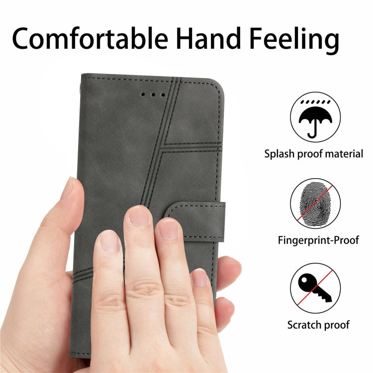 For Samsung Galaxy S25 5G Skin-feel Stitching Leather Phone Case(Grey) - Galaxy S25 5G Cases by PMC Jewellery | Online Shopping South Africa | PMC Jewellery | Buy Now Pay Later Mobicred