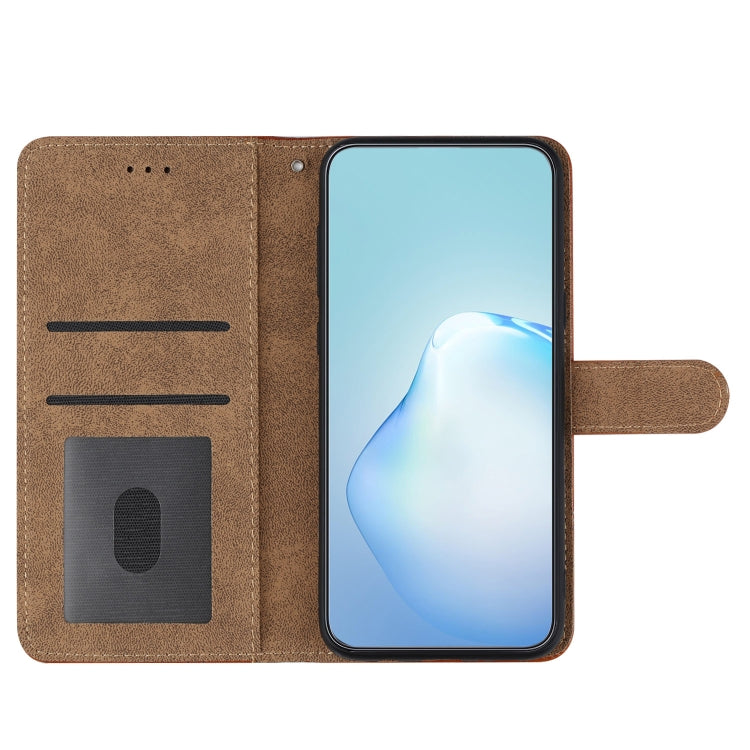 For Samsung Galaxy S25 Ultra 5G Cowhide Texture Stitching Leather Phone Case(Coffee) - free shipping - PMC Jewellery - Order now!