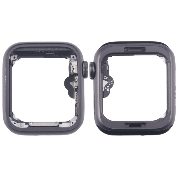 For Apple Watch Series 5 44MM GPS Aluminium Alloy Middle Frame Bezel Plate with Crown Spin Axis Flex Cable(Grey) - Middle Frame by PMC TechLife | Online Shopping South Africa | PMC TechLife | Buy Now Pay Later Mobicred