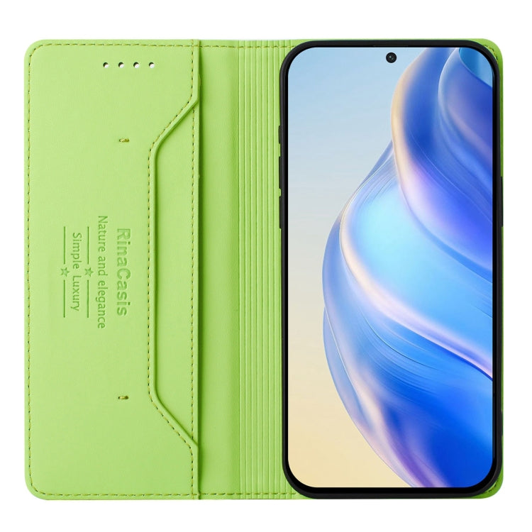 For Samsung Galaxy S24+ / S25+ 5G RC01 Dual-Folded Magnetic Suction RFID Leather Phone Case(Grass Green) - Galaxy S25+ 5G Cases by PMC Jewellery | Online Shopping South Africa | PMC Jewellery | Buy Now Pay Later Mobicred