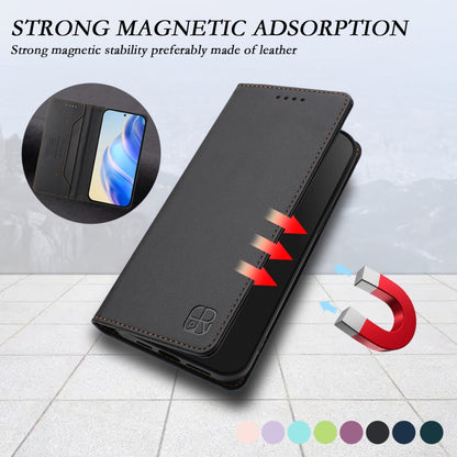 For Samsung Galaxy S24+ / S25+ 5G RC01 Dual-Folded Magnetic Suction RFID Leather Phone Case(Black) - Galaxy S25+ 5G Cases by PMC Jewellery | Online Shopping South Africa | PMC Jewellery | Buy Now Pay Later Mobicred