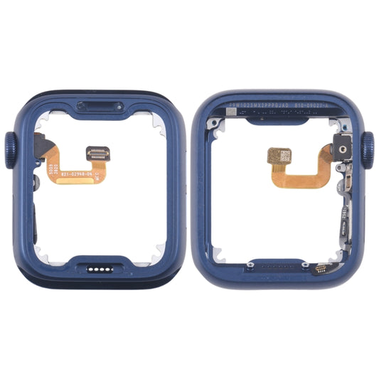 For Apple Watch Series 6 44MM GPS Aluminium Alloy Middle Frame Bezel Plate with Crown Spin Axis Flex Cable(Blue) - Middle Frame by PMC Jewellery | Online Shopping South Africa | PMC Jewellery | Buy Now Pay Later Mobicred