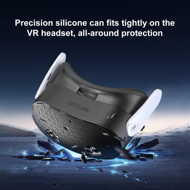 STARTRC GAMES For Meta Quest 3S VR Silicone Protective Cover(Black) - VR Accessories by PMc TechLife | Online Shopping South Africa | PMc TechLife | Buy Now Pay Later Mobicred