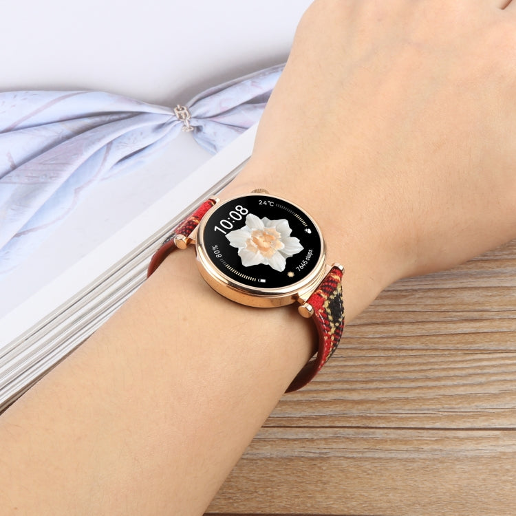 20mm Universal Slim Magnetic Buckle Napped Fabric Leather Watch Band(Brown) - free shipping - PMc TechLife - Order now!