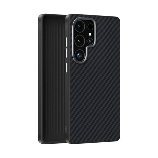 For Samsung Galaxy S25 Ultra 5G ABEEL C Carbon Fiber Series 6D Micro Relief MagSafe Phone Case(Black) - Galaxy S25 Ultra 5G Cases by PMC Jewellery | Online Shopping South Africa | PMC Jewellery | Buy Now Pay Later Mobicred