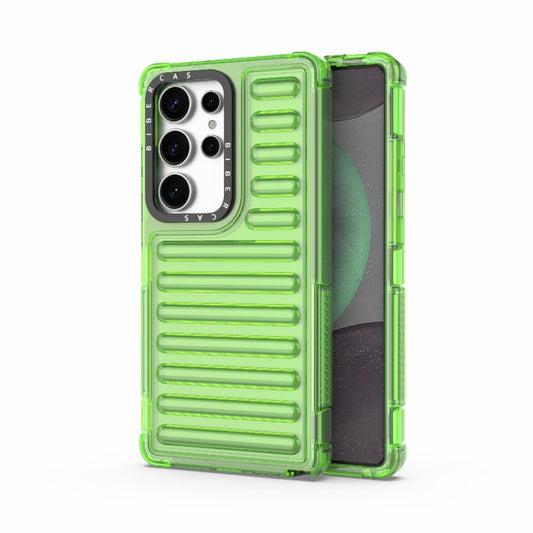 For Samsung Galaxy S25 Ultra 5G High Transparency TPU Hybrid PC Airbag Phone Case(Transparent Green) - Galaxy S25 Ultra 5G Cases by PMC Jewellery | Online Shopping South Africa | PMC Jewellery | Buy Now Pay Later Mobicred