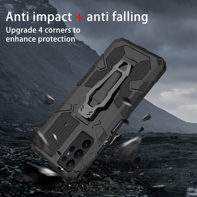 For Samsung Galaxy S25 Ultra 5G Armor Warrior Shockproof PC + TPU Phone Case(Black) - Galaxy S25 Ultra 5G Cases by PMC Jewellery | Online Shopping South Africa | PMC Jewellery | Buy Now Pay Later Mobicred