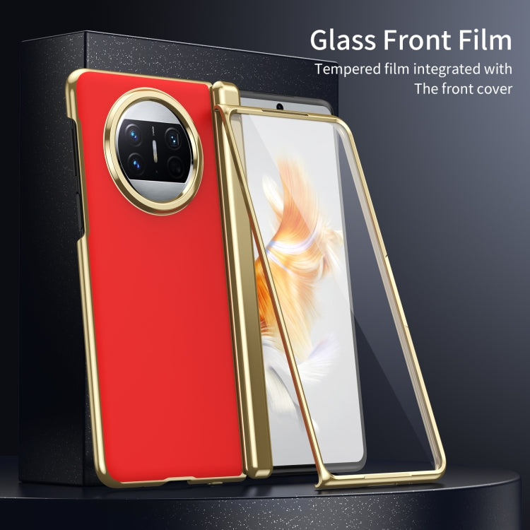 For Huawei Mate X3 Integrated AG Frosted Vacuum Plating Phone Case(Red) - Huawei Cases by PMC TechLife | Online Shopping South Africa | PMC TechLife | Buy Now Pay Later Mobicred