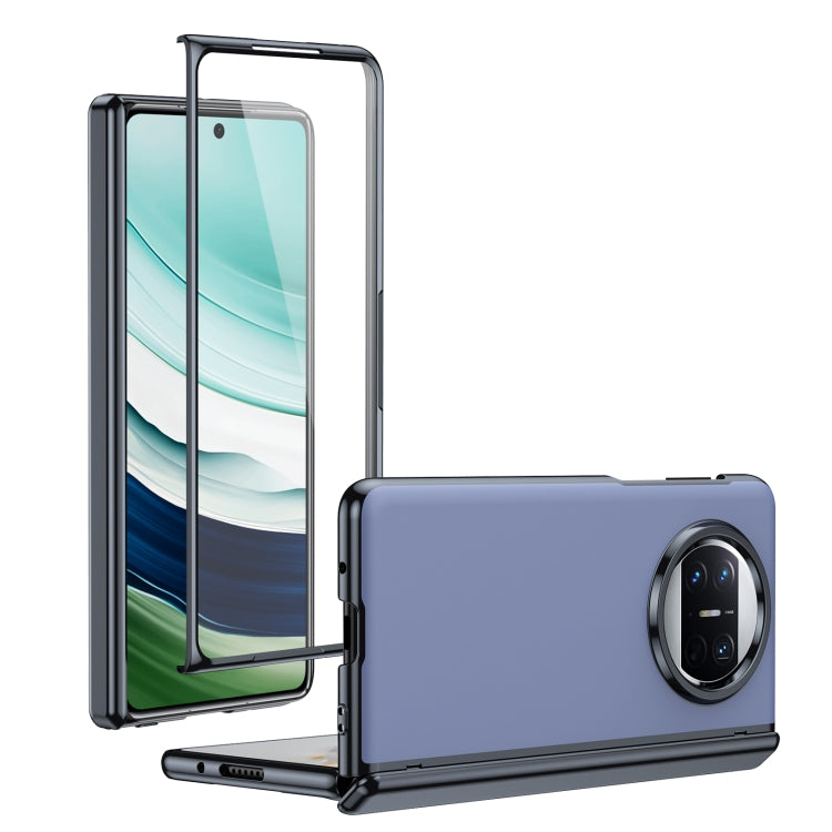 For Huawei Mate X3 Integrated AG Frosted Vacuum Plating Phone Case(Blue) - Huawei Cases by PMC TechLife | Online Shopping South Africa | PMC TechLife | Buy Now Pay Later Mobicred