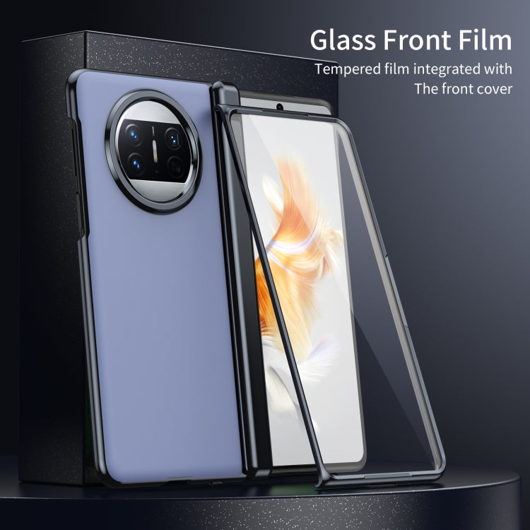 For Huawei Mate X3 Integrated AG Frosted Vacuum Plating Phone Case(Blue) - Huawei Cases by PMC TechLife | Online Shopping South Africa | PMC TechLife | Buy Now Pay Later Mobicred