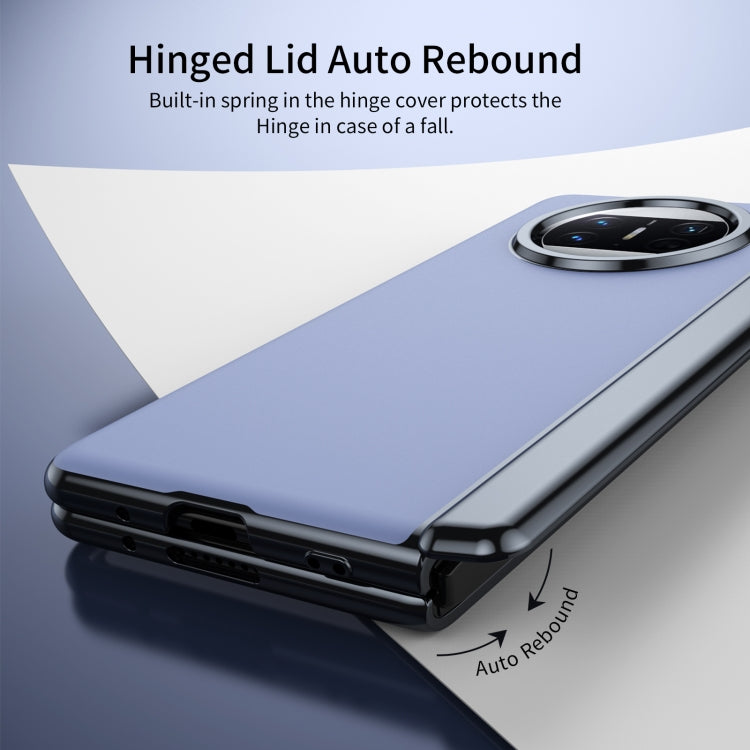 For Huawei Mate X3 Integrated AG Frosted Vacuum Plating Phone Case(Blue) - Huawei Cases by PMC TechLife | Online Shopping South Africa | PMC TechLife | Buy Now Pay Later Mobicred