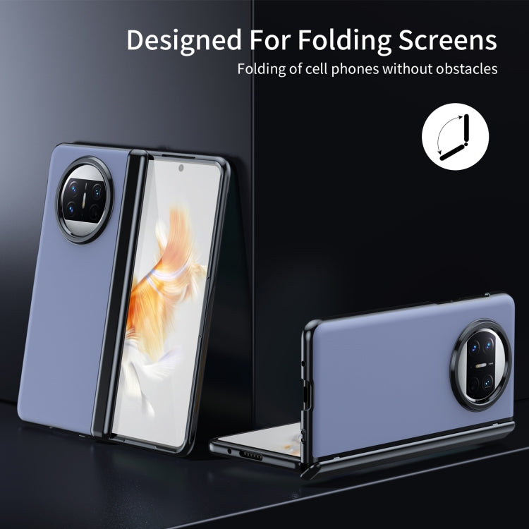 For Huawei Mate X3 Integrated AG Frosted Vacuum Plating Phone Case(Blue) - Huawei Cases by PMC TechLife | Online Shopping South Africa | PMC TechLife | Buy Now Pay Later Mobicred
