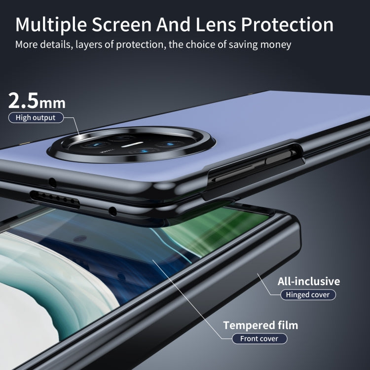 For Huawei Mate X5 Integrated AG Frosted Vacuum Plating Phone Case(Blue) - Huawei Cases by PMC TechLife | Online Shopping South Africa | PMC TechLife | Buy Now Pay Later Mobicred