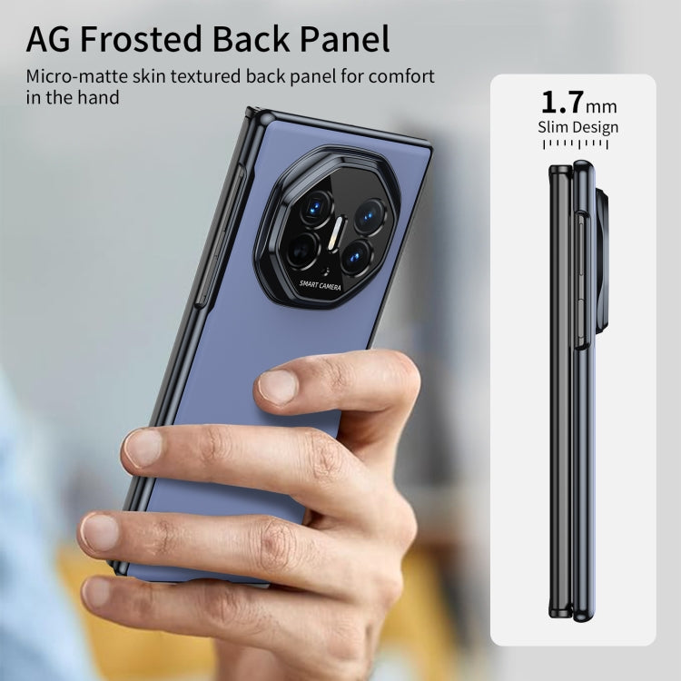 For Huawei Mate XT Ultimate Design Integrated AG Frosted Vacuum Plating Phone Case(Blue) - Huawei Cases by PMC TechLife | Online Shopping South Africa | PMC TechLife | Buy Now Pay Later Mobicred