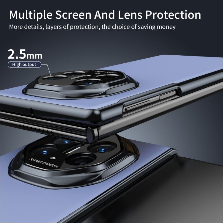 For Huawei Mate XT Ultimate Design Integrated AG Frosted Vacuum Plating Phone Case(Blue) - Huawei Cases by PMC TechLife | Online Shopping South Africa | PMC TechLife | Buy Now Pay Later Mobicred