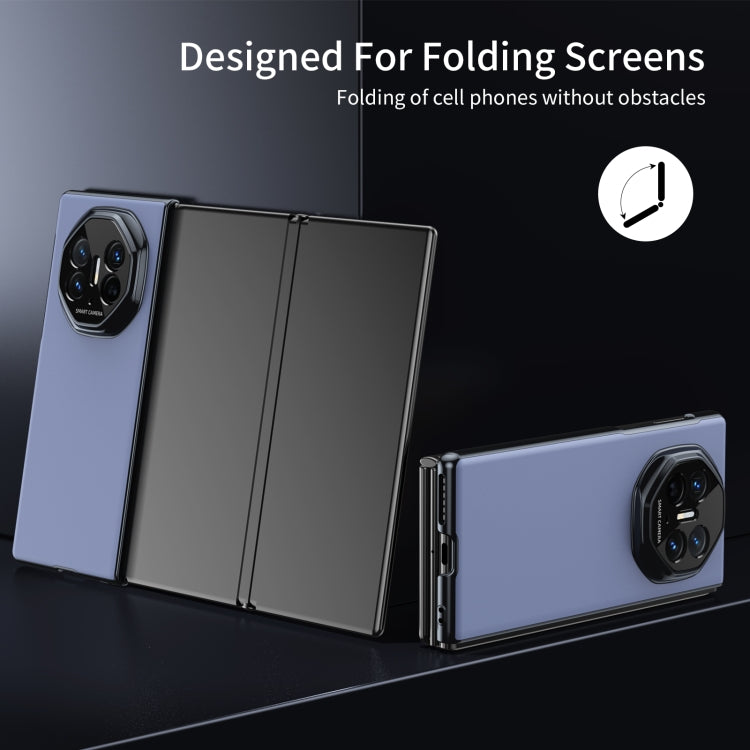 For Huawei Mate XT Ultimate Design Integrated AG Frosted Vacuum Plating Phone Case(Blue) - Huawei Cases by PMC TechLife | Online Shopping South Africa | PMC TechLife | Buy Now Pay Later Mobicred