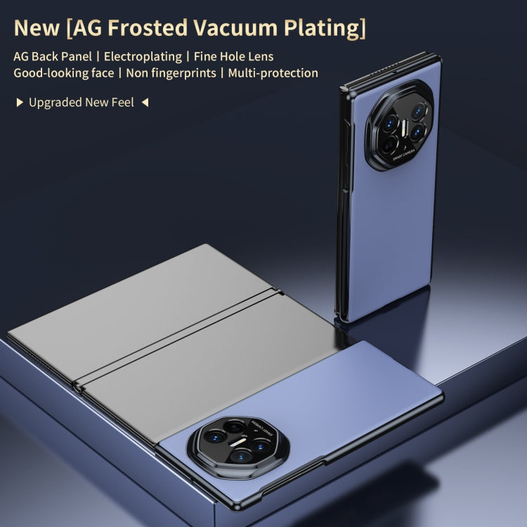 For Huawei Mate XT Ultimate Design Integrated AG Frosted Vacuum Plating Phone Case(Blue) - Huawei Cases by PMC TechLife | Online Shopping South Africa | PMC TechLife | Buy Now Pay Later Mobicred